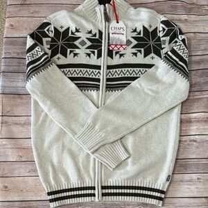 NWT - Chaps Full Zip Sweater - Small